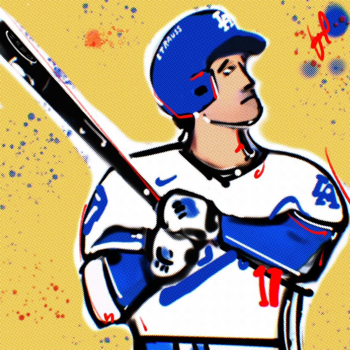 Two-Way Phenom, original pop art print